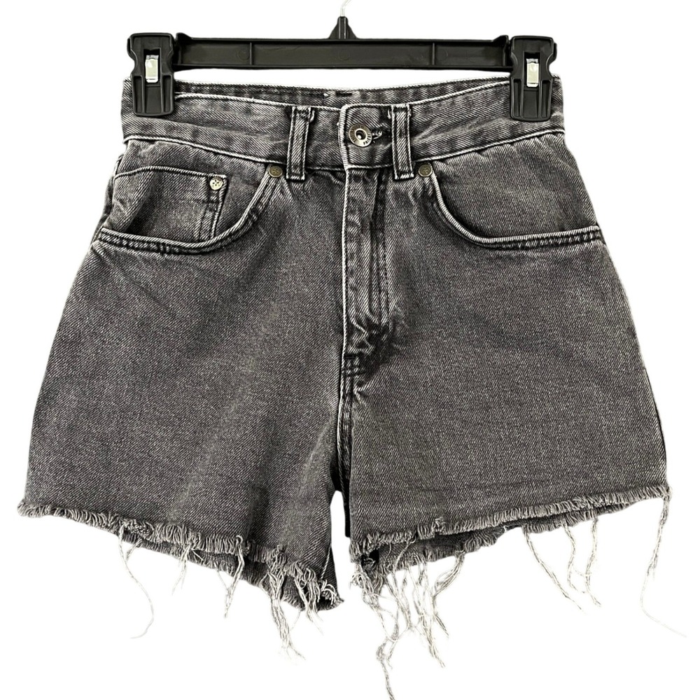 The Ragged Priest Denim Shorts Womens 24 Distressed Frayed Hem Casual Streetwear